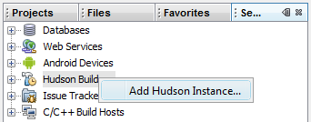 Add Hudson Instance...