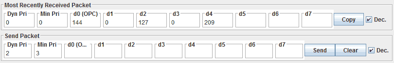 CBUS Console Packets