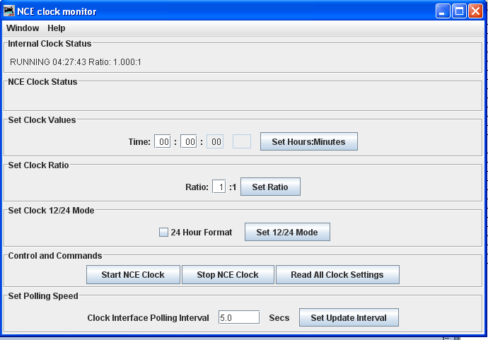 NCE clock monitor