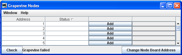 nodes table