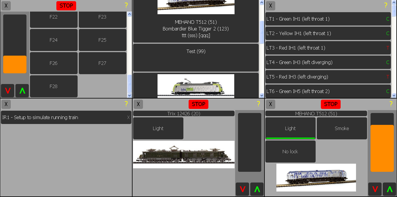 Multi throttle screens in iframes