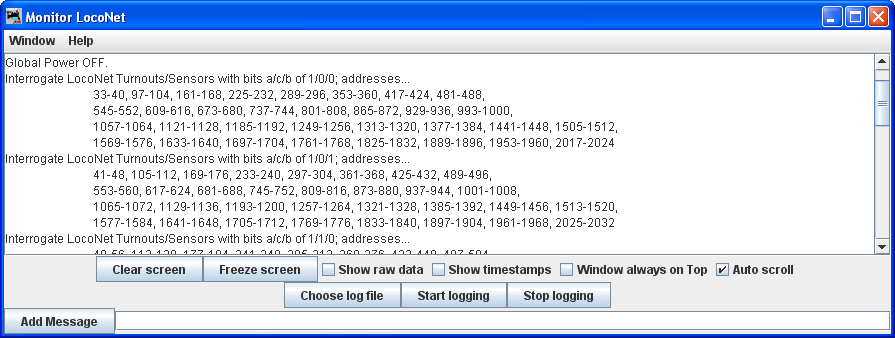 locoNet monitor