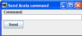 Acela Send Comand