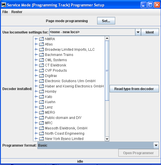 Service Mode Setup