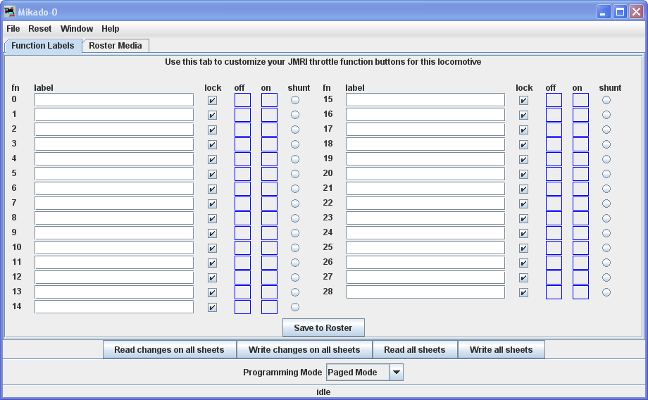 function labels