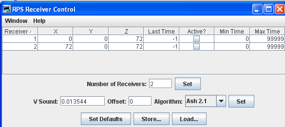 RPS Receiver Control